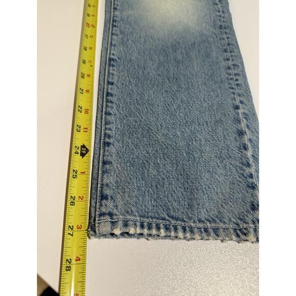 MOTHER Mens Stubbie Chaser Shoo! Wash Size 30 Ankle Jeans Button Fly Light Wash - Picture 13 of 14
